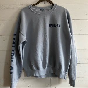 Crew Neck Sweatshirt w/Bonus Gray Scrunchie